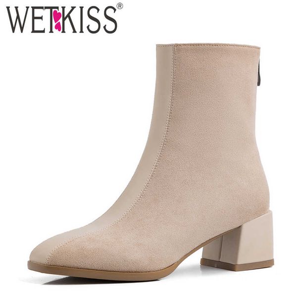 wetkiss chunky heel ankle boots women flock pu short booties zipper autumn boot med heels shoes woman skid proof big size 43 210630, Black
wetkiss chunky heel ankle boots women flock pu short booties zipper autumn boot med heels shoes woman skid proof big size 43 210630, Black