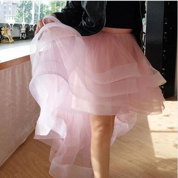 skirts chic fashion tiered soft tulle skirt high low women formal party long ruffles custom made tutu, Black
skirts chic fashion tiered soft tulle skirt high low women formal party long ruffles custom made tutu, Black