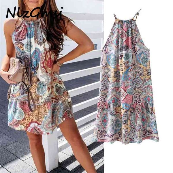 dres sleeveless print hanging neck mini elegant off shoulder beach party casual es 04 210628, Black;gray
dres sleeveless print hanging neck mini elegant off shoulder beach party casual es 04 210628, Black;gray