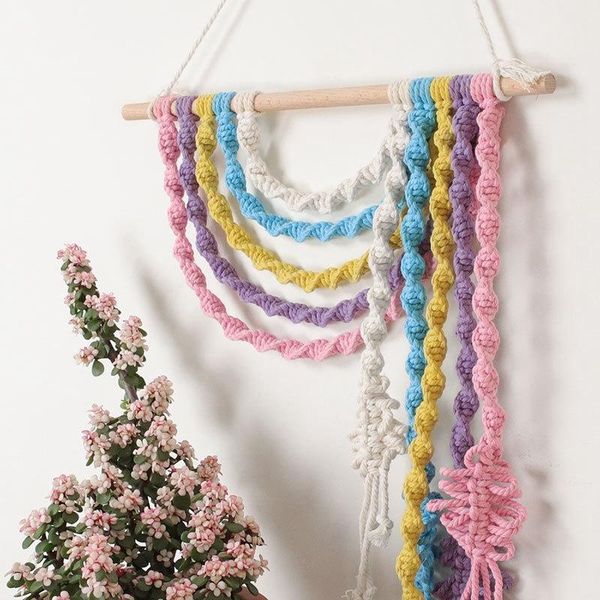 tapestries bohemian macrame wall hanging tapestry multicolor handmade cotton woven leaf tels art ornament for home decor
tapestries bohemian macrame wall hanging tapestry multicolor handmade cotton woven leaf tels art ornament for home decor