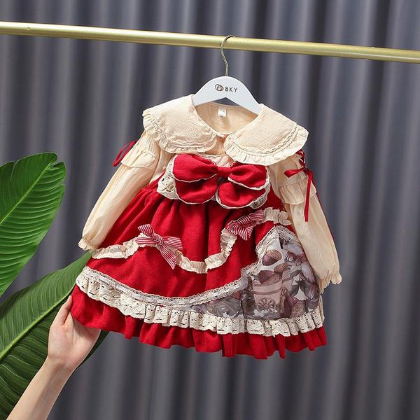 clothing sets autumn baby girls sweet long sleeve shirt + bow princess dress 2pcs suits kids child lace, White
clothing sets autumn baby girls sweet long sleeve shirt + bow princess dress 2pcs suits kids child lace, White