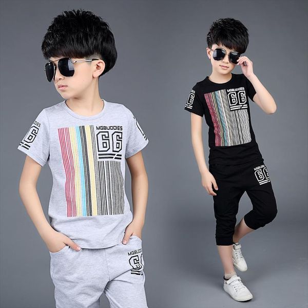 boy clothes suit summer comfortable cotton striped short sleeve t shirt casual pants 2 pcs 3 9 year kids, White
boy clothes suit summer comfortable cotton striped short sleeve t shirt casual pants 2 pcs 3 9 year kids, White