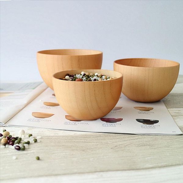 1pc natural wooden bowl for serving rice soup round wood salad dishes handmade
1pc natural wooden bowl for serving rice soup round wood salad dishes handmade