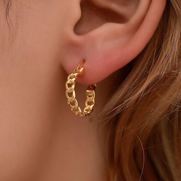 hoop & huggie punk curb chain earrings for women hip hop jewelry gold silver color ear studs round circle fashion bijoux femme, Golden;silver
hoop & huggie punk curb chain earrings for women hip hop jewelry gold silver color ear studs round circle fashion bijoux femme, Golden;silver