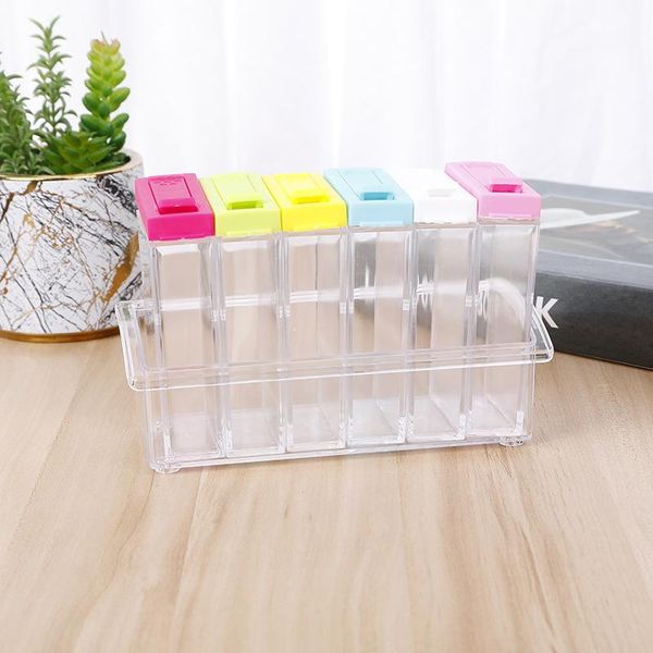 storage bottles & jars multi color creative seasoning box kitchen supplies purpose separate plastic transparent salt pot
storage bottles & jars multi color creative seasoning box kitchen supplies purpose separate plastic transparent salt pot