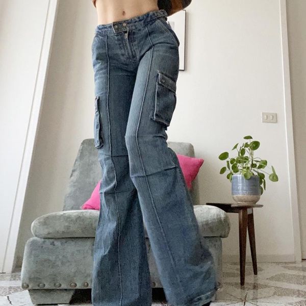 women's jeans long cargo women straight pants wide leg trendy denim trousers boyfriend palazzo fashion grunge clothes cowboy street chi, Blue
women's jeans long cargo women straight pants wide leg trendy denim trousers boyfriend palazzo fashion grunge clothes cowboy street chi, Blue