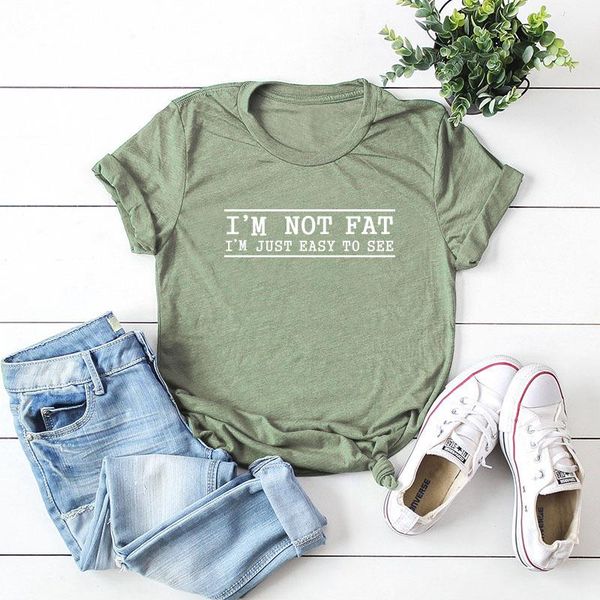 women's t-shirt women t-shirts 100% cotton graphic tees plus size short sleeve female i' not fat letter print shirt tee casual c, White
women's t-shirt women t-shirts 100% cotton graphic tees plus size short sleeve female i' not fat letter print shirt tee casual c, White