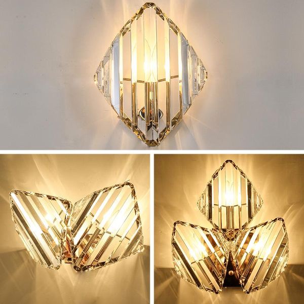 wall lamp luxury light modern living room crystal rhombus simple atmosphere creative personality bedroom bedside aisle backgroun
wall lamp luxury light modern living room crystal rhombus simple atmosphere creative personality bedroom bedside aisle backgroun