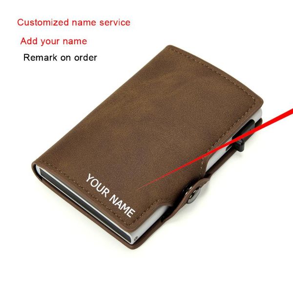 card holders men magic trifold leather wallet rfid holder with small money clips fit for 8 cards hasp cardholder case, Brown;gray
card holders men magic trifold leather wallet rfid holder with small money clips fit for 8 cards hasp cardholder case, Brown;gray