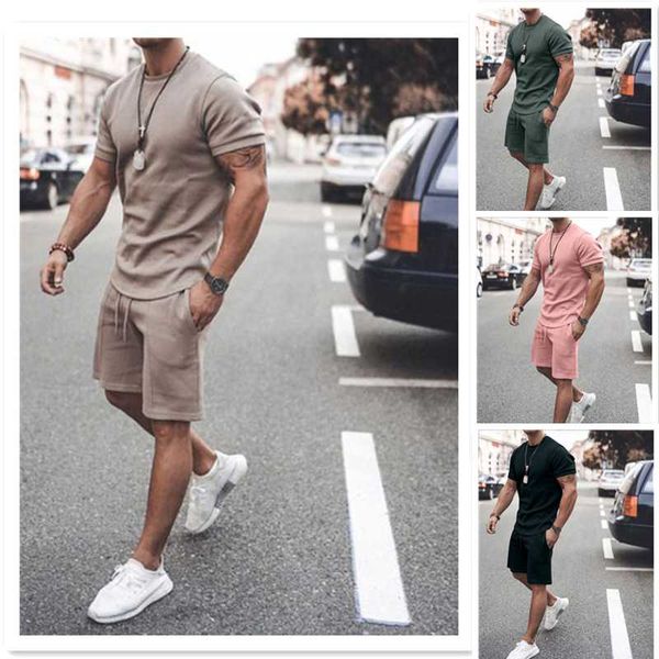 men's tracksuits fashion style spring summer men sports all cotton suit short sleeve shirt t +shorts men's casual clothing 2 pieces, Gray
men's tracksuits fashion style spring summer men sports all cotton suit short sleeve shirt t +shorts men's casual clothing 2 pieces, Gray