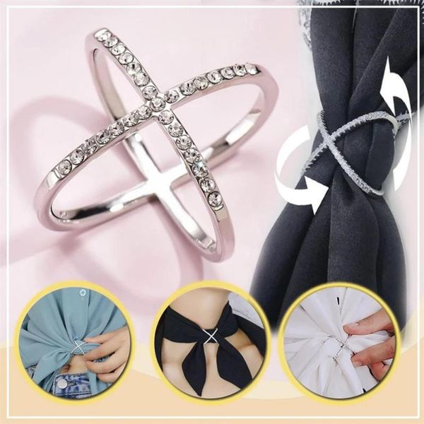 fashion x shape scarf buckle silk scarf buckle for women elegant metal rhinestone brooch jewelry clothing accessories wholesale, Blue;gray
fashion x shape scarf buckle silk scarf buckle for women elegant metal rhinestone brooch jewelry clothing accessories wholesale, Blue;gray