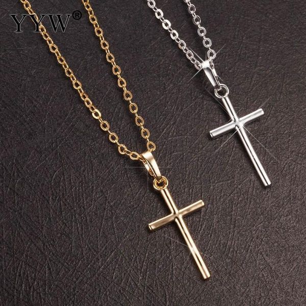 pendant necklaces simple european fashion trendy punk cross charms necklace for men women gold color plated link chain pendants, Silver
pendant necklaces simple european fashion trendy punk cross charms necklace for men women gold color plated link chain pendants, Silver