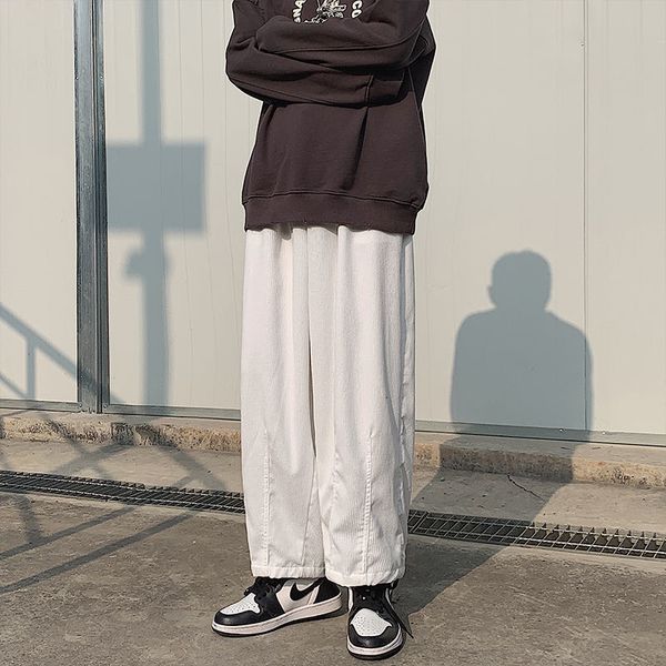 2021 new spring autumn corduroy men's fashion retro casual wide-leg men streetwear korean loose straight pants mens m-2xl xn0f, Black
2021 new spring autumn corduroy men's fashion retro casual wide-leg men streetwear korean loose straight pants mens m-2xl xn0f, Black