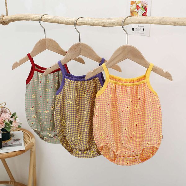 baby's one-piece clothes baby's summer thin small lattice sling for going out, White
baby's one-piece clothes baby's summer thin small lattice sling for going out, White
