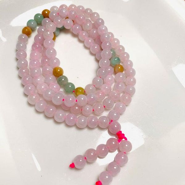 chains 100%natural emerald jade necklace myanmar jadeite pink women genuine jewelry 108 beads 6mm bracelet bangle, Silver
chains 100%natural emerald jade necklace myanmar jadeite pink women genuine jewelry 108 beads 6mm bracelet bangle, Silver