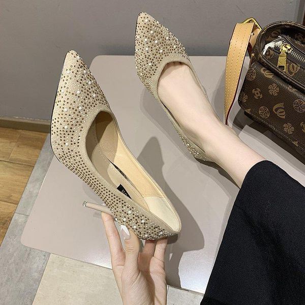 dress shoes 2021 spring autumn women pumps sweet pointed toe thin high heels elegant lady shallow simpler diamond, Black
dress shoes 2021 spring autumn women pumps sweet pointed toe thin high heels elegant lady shallow simpler diamond, Black