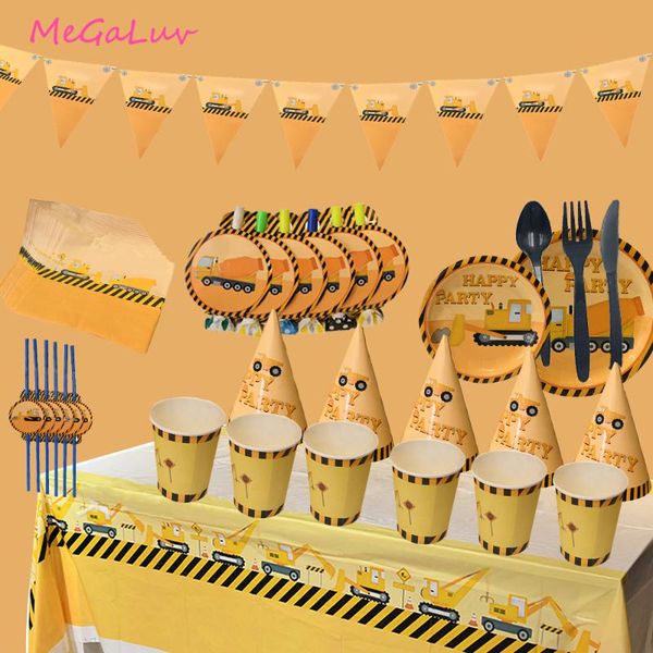 disposable dinnerware tableware package children's birthday party decoration engineering vehicle theme hat pull flag
disposable dinnerware tableware package children's birthday party decoration engineering vehicle theme hat pull flag