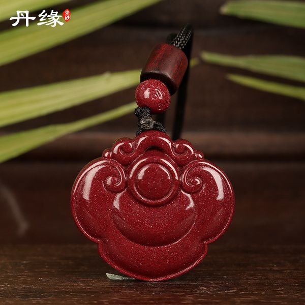 souvenirs guizhou wanshan danyuan cinnabar high content purple gold sand xiangyun lock pendant for men and women
souvenirs guizhou wanshan danyuan cinnabar high content purple gold sand xiangyun lock pendant for men and women