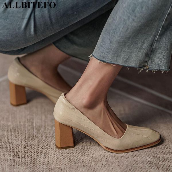 dress shoes allbitefo thick heel natural genuine leather pigskin insole women heels fashion leisure high, Black
dress shoes allbitefo thick heel natural genuine leather pigskin insole women heels fashion leisure high, Black