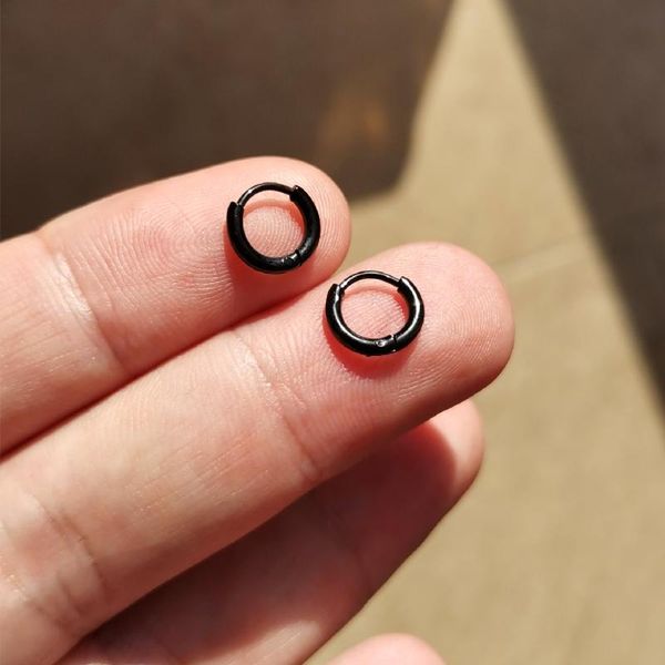hoop & huggie size 9.5mm black 1.6 circular earrings ear loop smooth ring polishing 316 stainless steel jewelry ip plating anti allergy, Golden;silver
hoop & huggie size 9.5mm black 1.6 circular earrings ear loop smooth ring polishing 316 stainless steel jewelry ip plating anti allergy, Golden;silver