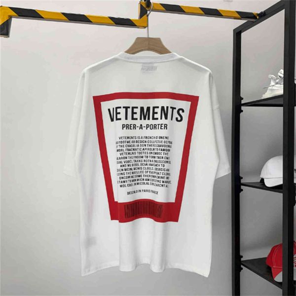 men's t-shirts loose vetements t-shirt men women tees vtm back large red patch t-shirt 90zj, White;black
men's t-shirts loose vetements t-shirt men women tees vtm back large red patch t-shirt 90zj, White;black