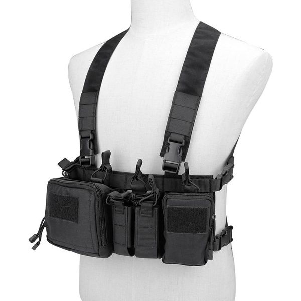 new tactical vest carrier armor men's chest rig harness rifle gun magazine bag crh hunting equipment accessories, Camo;black
new tactical vest carrier armor men's chest rig harness rifle gun magazine bag crh hunting equipment accessories, Camo;black
