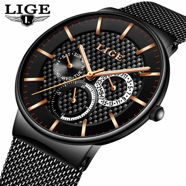 lige fashion mens watches brand luxury quartz watch men casual slim mesh steel date waterproof sport clock relogio masculino 210527, Slivery;brown
lige fashion mens watches brand luxury quartz watch men casual slim mesh steel date waterproof sport clock relogio masculino 210527, Slivery;brown