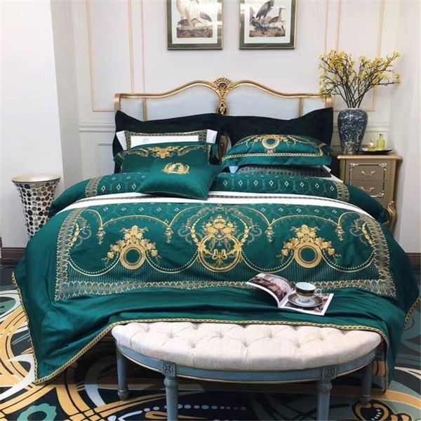 bedding sets luxury green premium 1000tc satin egyptian cotton royal court linen/sheet cover bed pillowcases embroidery set duvet
bedding sets luxury green premium 1000tc satin egyptian cotton royal court linen/sheet cover bed pillowcases embroidery set duvet