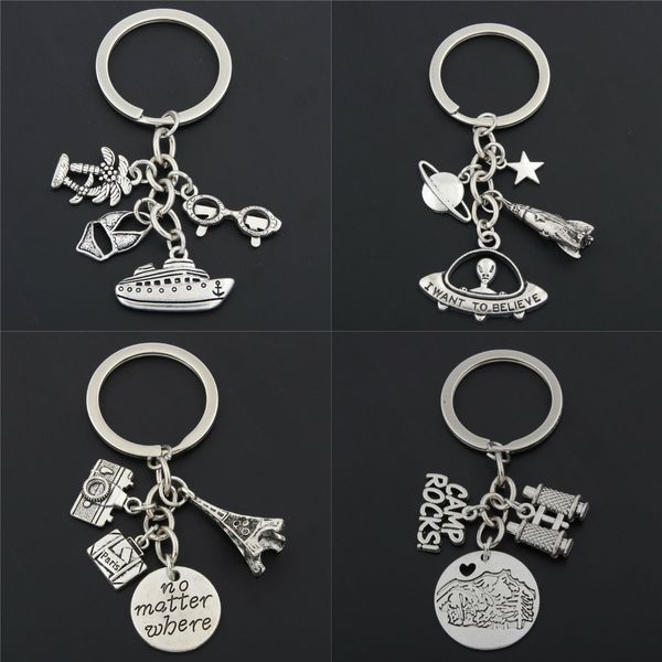 camp rocks words keychains beach jewelry earth charms no matter where keyring for travel gift, Silver
camp rocks words keychains beach jewelry earth charms no matter where keyring for travel gift, Silver