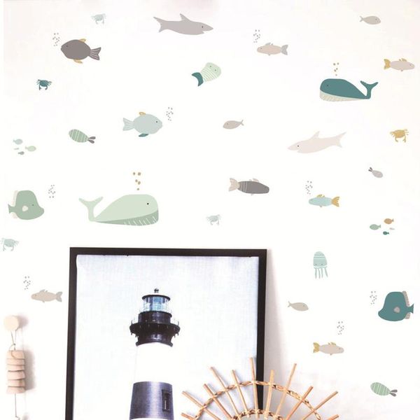 wall stickers vacclo ocean fish self-adhesive ins children's room decoration cartoon whale decals murals
wall stickers vacclo ocean fish self-adhesive ins children's room decoration cartoon whale decals murals