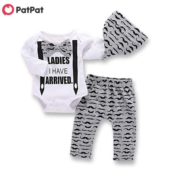 summer and spring 3-piece baby boy ladies i have arrived print bow bodysuit moustache pants with hat set s 210528, White
summer and spring 3-piece baby boy ladies i have arrived print bow bodysuit moustache pants with hat set s 210528, White