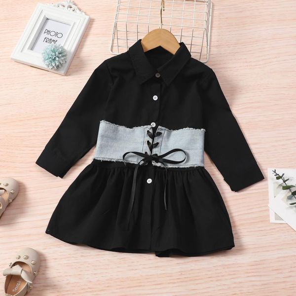 girl's dresses kids casual outfits infant girls fashion dress single-breasted solid long sleeve lapel shirt denim tie-up waist belt, Red;yellow
girl's dresses kids casual outfits infant girls fashion dress single-breasted solid long sleeve lapel shirt denim tie-up waist belt, Red;yellow