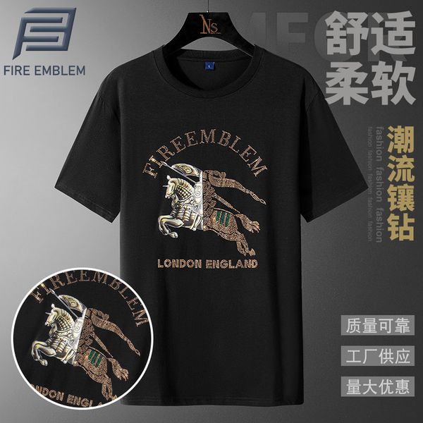 luxury t-shirts 2021 summer drill t-shirt net red trend half t-shirt cotton short sleeve men's shirt, Black
luxury t-shirts 2021 summer drill t-shirt net red trend half t-shirt cotton short sleeve men's shirt, Black