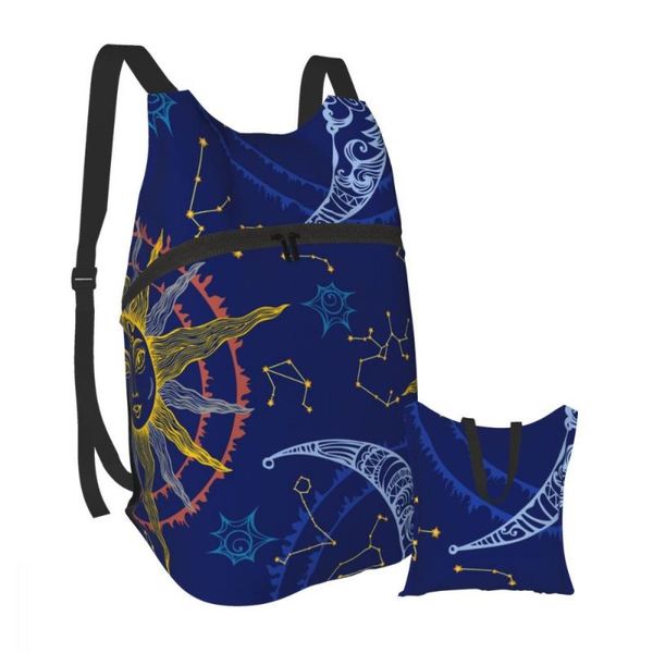 backpack waterproof folding travel trekking bag sun moon and zodiac navy blue print outdoor sport foldable storage bags
backpack waterproof folding travel trekking bag sun moon and zodiac navy blue print outdoor sport foldable storage bags