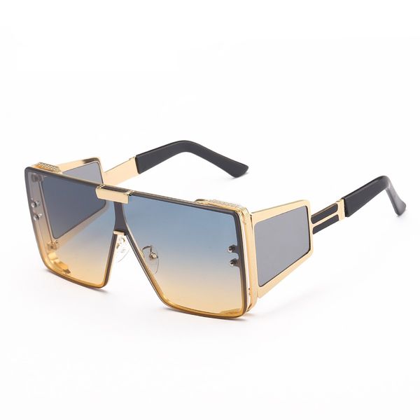 2021 new desinger popular style oversized one-piece metal luxury sunglasses for men and women
2021 new desinger popular style oversized one-piece metal luxury sunglasses for men and women