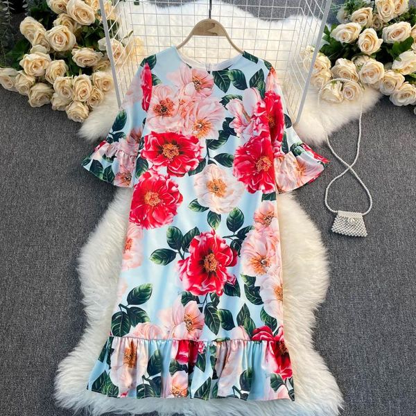 casual dresses brand designer sicilian style print rose ruway dress women sweet flared sleeve loose summer vintage short party mermaid sundr, Black;gray
casual dresses brand designer sicilian style print rose ruway dress women sweet flared sleeve loose summer vintage short party mermaid sundr, Black;gray