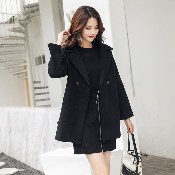 women's wool & blends spring autumn women plus size coat loose a-aline long sleeved turn-down collar medium black
women's wool & blends spring autumn women plus size coat loose a-aline long sleeved turn-down collar medium black