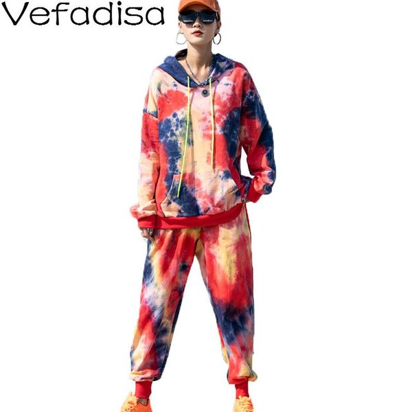 women's two piece pants vefadisa contrast tie dye women set 2021 fall hooded pullover seatshirt + full length qyf4471, White
women's two piece pants vefadisa contrast tie dye women set 2021 fall hooded pullover seatshirt + full length qyf4471, White