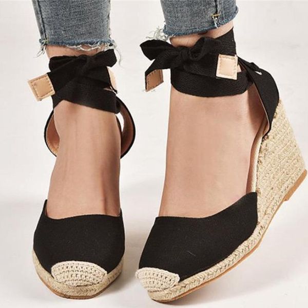 dress shoes women's sandals wedges platform summer ladies ankle cross-tied 2021 fashion female footwear plus size thick bottom, Black
dress shoes women's sandals wedges platform summer ladies ankle cross-tied 2021 fashion female footwear plus size thick bottom, Black
