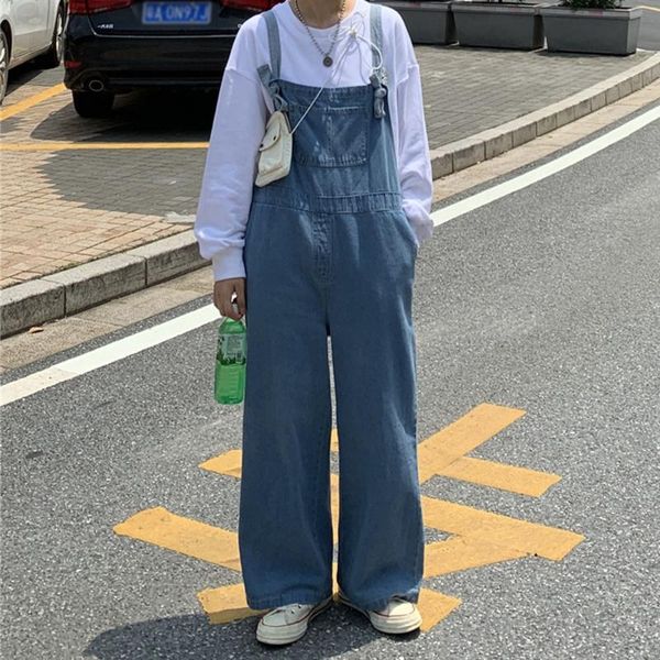 women's jumpsuits & rompers denim straight loose wide section overalls school hip hop streetwear korean japan style casual cute slim wo, Black;white
women's jumpsuits & rompers denim straight loose wide section overalls school hip hop streetwear korean japan style casual cute slim wo, Black;white