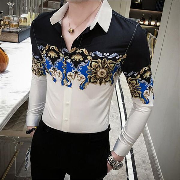 spring luxury baroque camisas para homem casual dress shirts mens shirt 2021 autumn luxe fancy club men f0qc, White
spring luxury baroque camisas para homem casual dress shirts mens shirt 2021 autumn luxe fancy club men f0qc, White