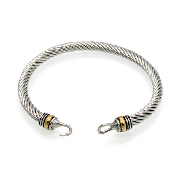2021 punk style titanium steel jewelry wire twisted hook hand ornament women stainless steel cable bracelet men bangle jewelry gift, Black
2021 punk style titanium steel jewelry wire twisted hook hand ornament women stainless steel cable bracelet men bangle jewelry gift, Black