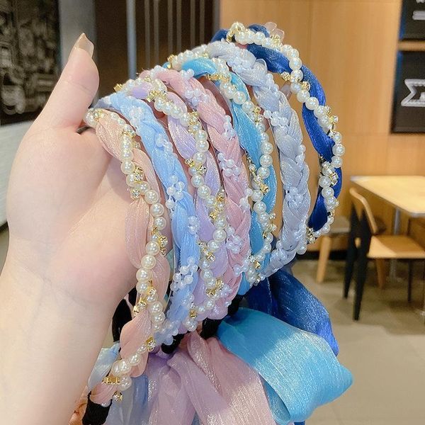 hair clips & barrettes pearl band female streamer accessories braided ribbon headband tied silk scarf headwear wholesale, Golden;silver
hair clips & barrettes pearl band female streamer accessories braided ribbon headband tied silk scarf headwear wholesale, Golden;silver