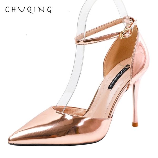 chuqing pointed high heels female 2019 spring new fine with shallow mouth single shoes fashion women's shoes patent leather, Black
chuqing pointed high heels female 2019 spring new fine with shallow mouth single shoes fashion women's shoes patent leather, Black