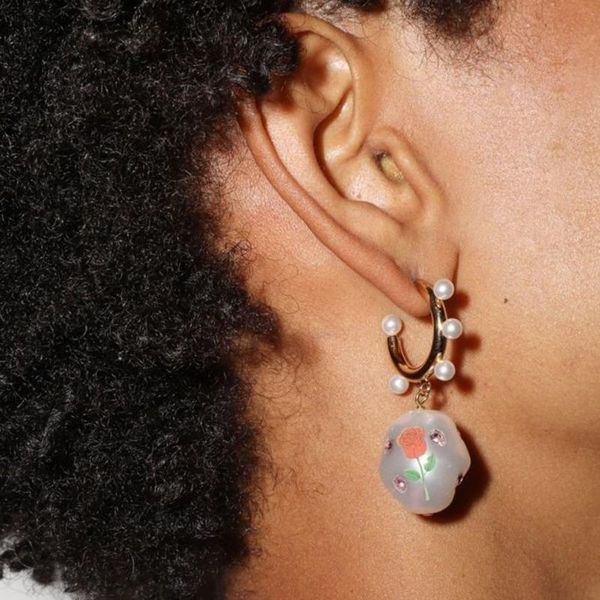 dangle & chandelier rose floral smile heart enamel baroque dangling hoop earring for women french painting irregular pearl summer bohemia, Silver
dangle & chandelier rose floral smile heart enamel baroque dangling hoop earring for women french painting irregular pearl summer bohemia, Silver