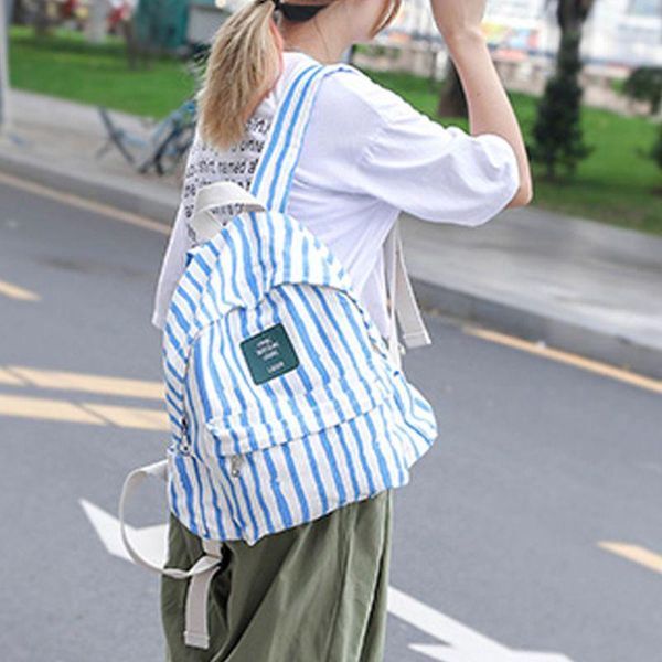 backpack women stripes canvas casual rucksack for teenage girls female school shoulder bag bagpack
backpack women stripes canvas casual rucksack for teenage girls female school shoulder bag bagpack