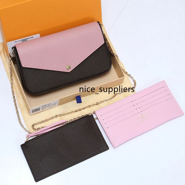 classic 3 in 1 design print flower women handbags wallet grid detachable chain ladies single shoulder bags purses, Red;black
classic 3 in 1 design print flower women handbags wallet grid detachable chain ladies single shoulder bags purses, Red;black