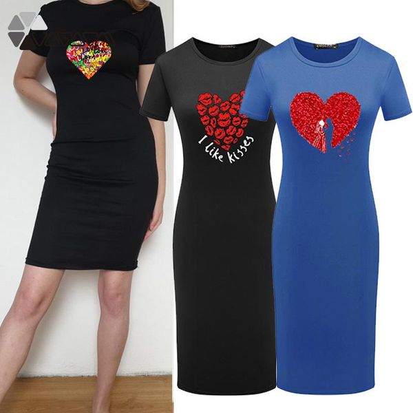 casual dresses womens pencil dress bodycon summer vintage love printing short sleeve slim tunic crew neck vestidos, Black;gray
casual dresses womens pencil dress bodycon summer vintage love printing short sleeve slim tunic crew neck vestidos, Black;gray