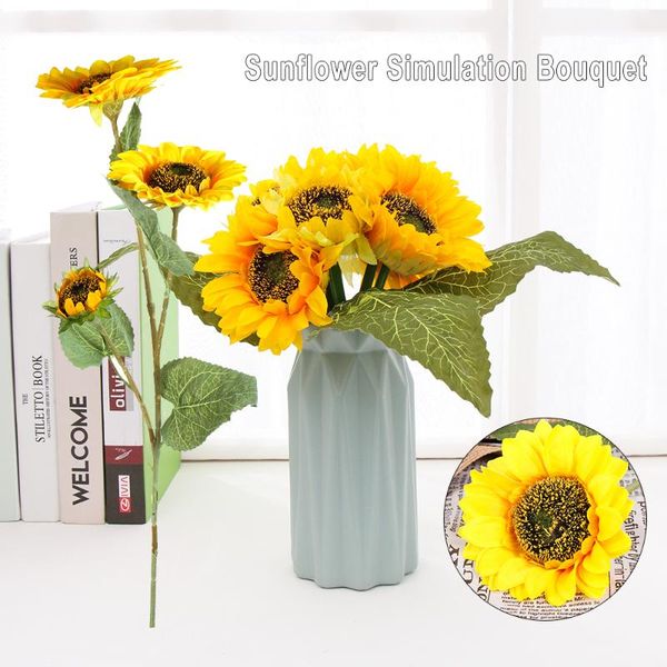 natural sunflower simulation bouquet sun flower artificial flower floral fake artificial plants diy craft home wedding decor
natural sunflower simulation bouquet sun flower artificial flower floral fake artificial plants diy craft home wedding decor