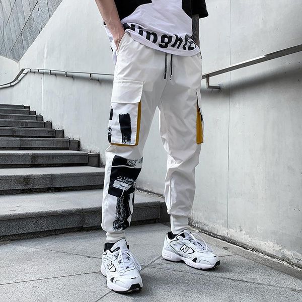 men's pants korea men cargo elastic waist harem streetwear punk hip hop casual trousers joggers male flame straight sweatants, Black
men's pants korea men cargo elastic waist harem streetwear punk hip hop casual trousers joggers male flame straight sweatants, Black